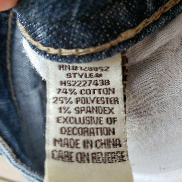 Hot Kiss Cici Cutoff Blue Jean Shorts Sz 7 / 29″ W - Picture 8 of 10